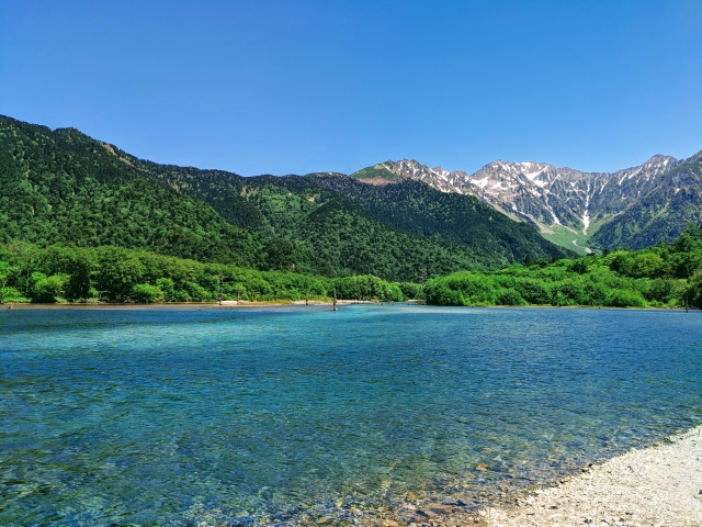 上高地、大正池の写真